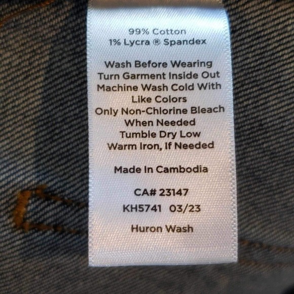 Talbots Womens Jeans 10 Blue High Rise Relaxed Dark Wash Stretch - Picture 5 of 10